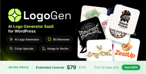 LogoGenAI – AI Logo Generator SaaS (WordPress)