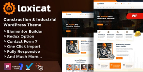 Loxicat – Construction  Industrial WordPress Theme