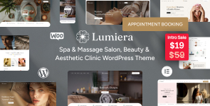 Lumiera – Beauty Salon  Aesthetic WordPress Theme