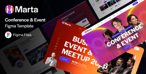 Marta – Conference  Events Figma Template