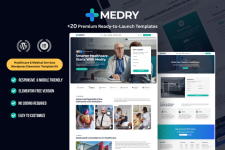 Medry – Healthcare  Medical Services Elementor Template Kit