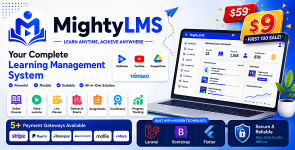 MightyLMS | Learning Management System PHP and Flutter Script.