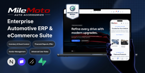 MileMoto – Automotive ERP  eCommerce Next.js 15 Website | Stripe, Accounting  Support