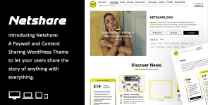 Netshare – Paywall  Content Sharing WordPress Theme