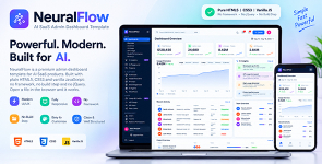NeuralFlow | AI SaaS Admin Dashboard Template