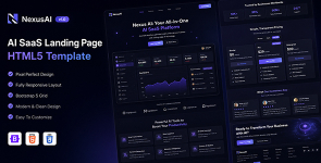 NexusAI – AI SaaS Landing Page Template