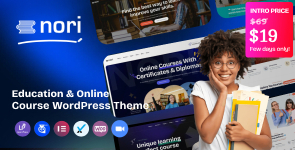 Nori – Online Courses  Education WordPress Theme