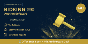 BidKingPro – Enterprise Auction Platform | Gift Cards, Tax Engine, User Groups  Role-Based Access