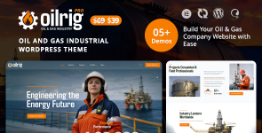 Oilrigpro – Oil  Gas Company WordPress Theme