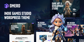 Omero – Indie Games studio WordPress Theme
