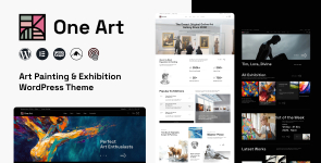 One Art – Portfolio  Artist WordPress Theme