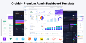 Orchid – React, Vue.js, Nuxt, Next.js, HTML  Laravel Admin Dashboard Template