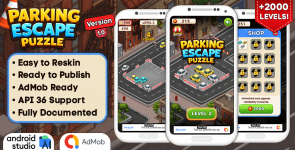 Parking Escape Puzzle – Puzzle Game Android Studio Project with AdMob Ads + Ready to Publish