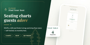 Please Find Your Seat — Event Seating Chart, RSVP  QR Seat Finder (Laravel SaaS)