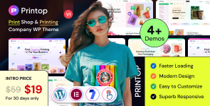 Printop – Print Shop  Printing Company WordPress Theme