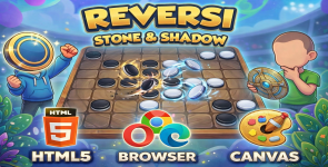 Reversi Stone  Shadow | HTML5 Game with AI and PvP
