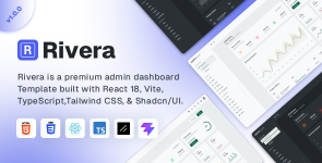 Rivera — Multipurpose React Admin Dashboard Template