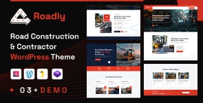 Roadly – Road Construction  Civil Engineering WordPress Theme
