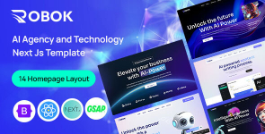 Robok – AI Agency  Technology Next JS Template