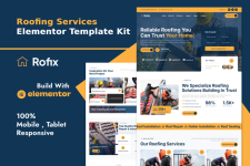 Rofix – Roofing Services Elementor Template Kit