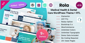 Rola – Medical Health  Dental Care Elementor WordPress Theme