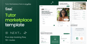 Saal — Tutor Marketplace React NextJs Template