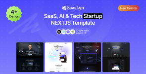 SaasLyn – SaaS, AI  Tech Startup NextJS Template