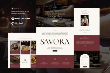 Savora – Restaurant  Catering Service Elementor Template Kit