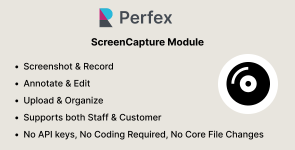 ScreenCapture – Screen Capture, Recording  Annotation Module for Perfex CRM