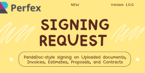 Signing Request Module for Perfex CRM