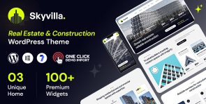 Skyvilla – Real Estate  Construction Group WordPress Theme