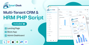 SmartDesk | Multi-Tenant CRM  HRM Laravel Script with Flutter App