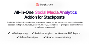 Social Media Analytics Addon for Stackposts