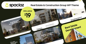 Spaciaz – Real Estate  Construction Group WordPress Theme