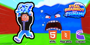 Steal Brainrot From Tsunami – HTML5 Game – Source Code