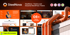 SteelNova – Modern Factory  Industrial WordPress Theme