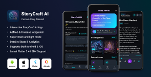 StoryCraft AI | AI Story Generator and Interactive Novel Builder Flutter App