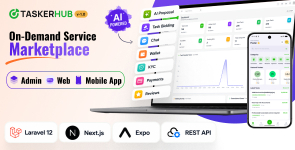 TaskerHub | AI-Powered On-Demand Service Marketplace with Laravel, Next.js  Expo Mobile App