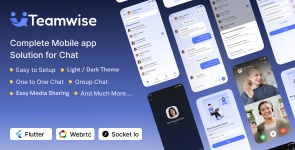 Teamwise App Addon – Slack Clone | Chat App | Audio and Video Call | Realtime Messaging Saas Product