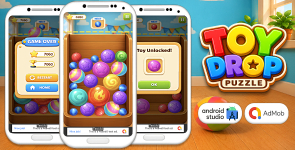 Toy Drop Puzzle – Android Studio Puzzle Game with AdMob Ads