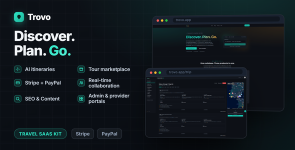 Trovo — AI Travel Itinerary Planner  Tour Marketplace SaaS (Next.js, Stripe, Admin)