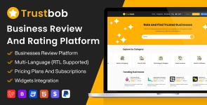 Trustbob – Business Review And Rating Platform (SAAS) [Extended License]