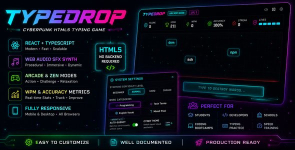 TypeDrop | HTML5 Typing Game