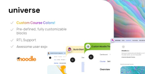 Universe – Premium Moodle Theme with Custom Course Branding