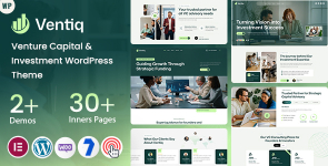 Ventiq – Venture Capital  Investment WordPress Theme