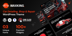 Waxking – Car Detailing, Shop  Repair WordPress Theme