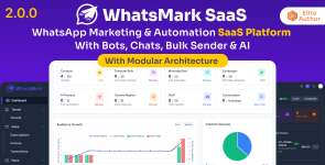 WhatsMarkSaaS – WhatsApp Marketing  Automation SaaS Platform with Bots, Chats, Bulk Sender  AI [Extended Version]