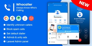 Whocaller Truecaller ID  Spam Blocker App With Admin Panel