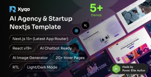 Xyqo – AI Agency  Startup React Next.js Template
