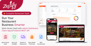Zestify – Restaurant SaaS – Next.js Script